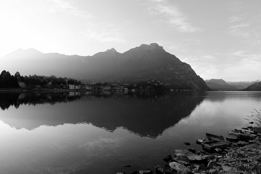 Vista in bianco e nero